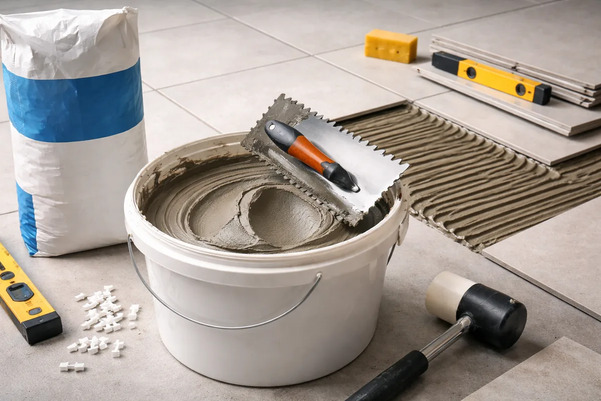 Combien de colle à carrelage faut-il pour 10 m² de surface ?